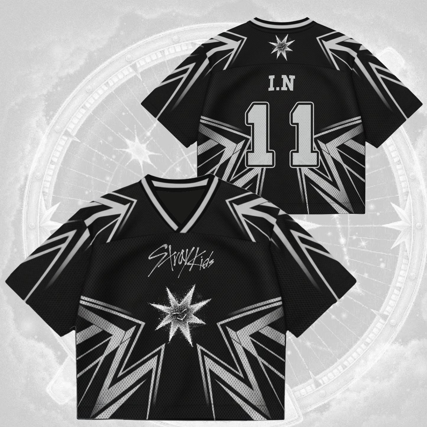 Stray Kids Star Mixed Mesh Jersey Gift For Lovers