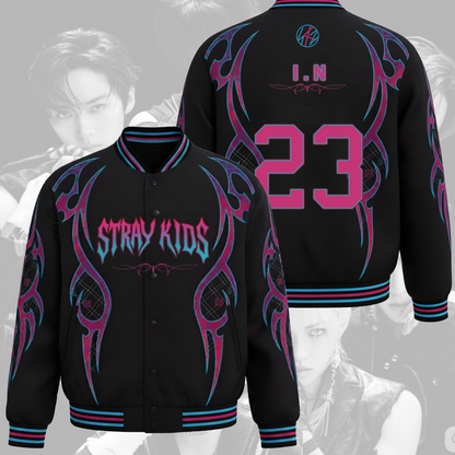 WAVESTEEᵀᴹ Stray Kids SKZ It Tape DO IT Baseball Jacket