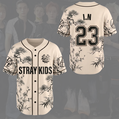 Graceful Stray Kids STAY Art Baseball Jersey SKZ Run It Gift for Fan