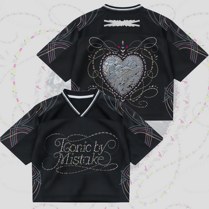 Iconic By Mistake Team Katseye Le Sserafim Illit Concert Mixed Mesh Jersey Gift For Fans