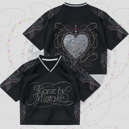Iconic By Mistake Team Katseye Le Sserafim Illit Concert Mixed Mesh Jersey Gift For Fans