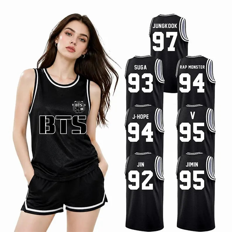 BTS World Tour 2026 Basketball Jersey Tank Top – Kpop Concert Shirt Gift for ARMY Fans