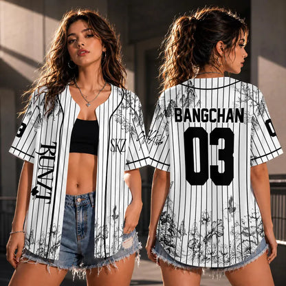 Stray Kids Run It Baseball Jersey, 2026- 27 Stray Kids World Tour Run It Shirt, Stray Kids This And That Album Shirt, Stray Kids Kpop Jersey