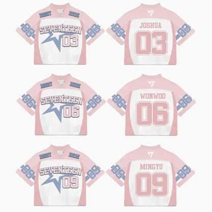 Seventeen 17 Right Here Mixed Mesh Jersey Football