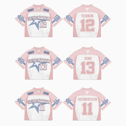 Seventeen 17 Right Here Mixed Mesh Jersey Football