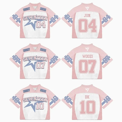 Seventeen 17 Right Here Mixed Mesh Jersey Football