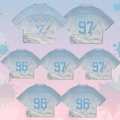 Seventeen World Tour New 2025 Mixed Mesh Jersey Football