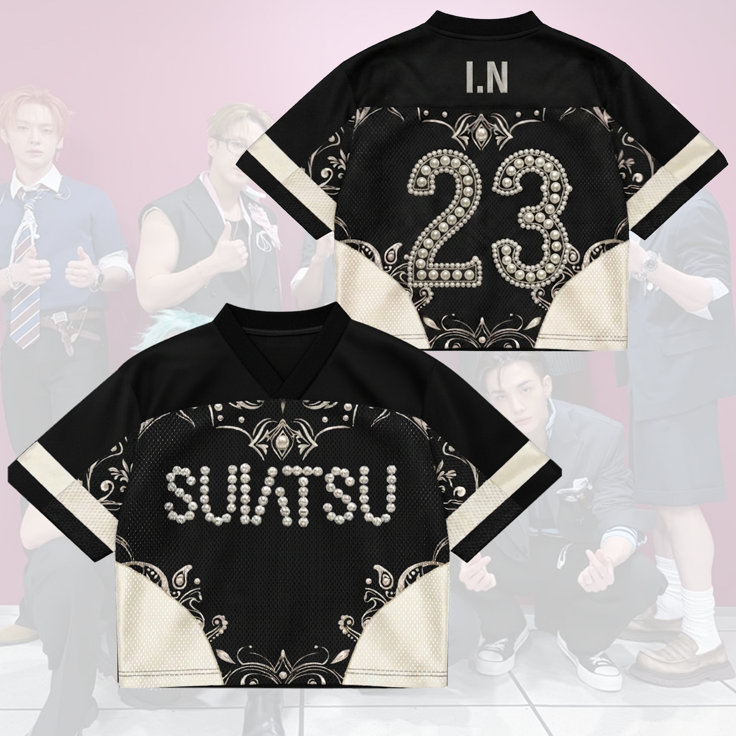 SUIATSU Album Stray Kids Come Back Mixed Mesh Jersey Run It Tour Fan Edition