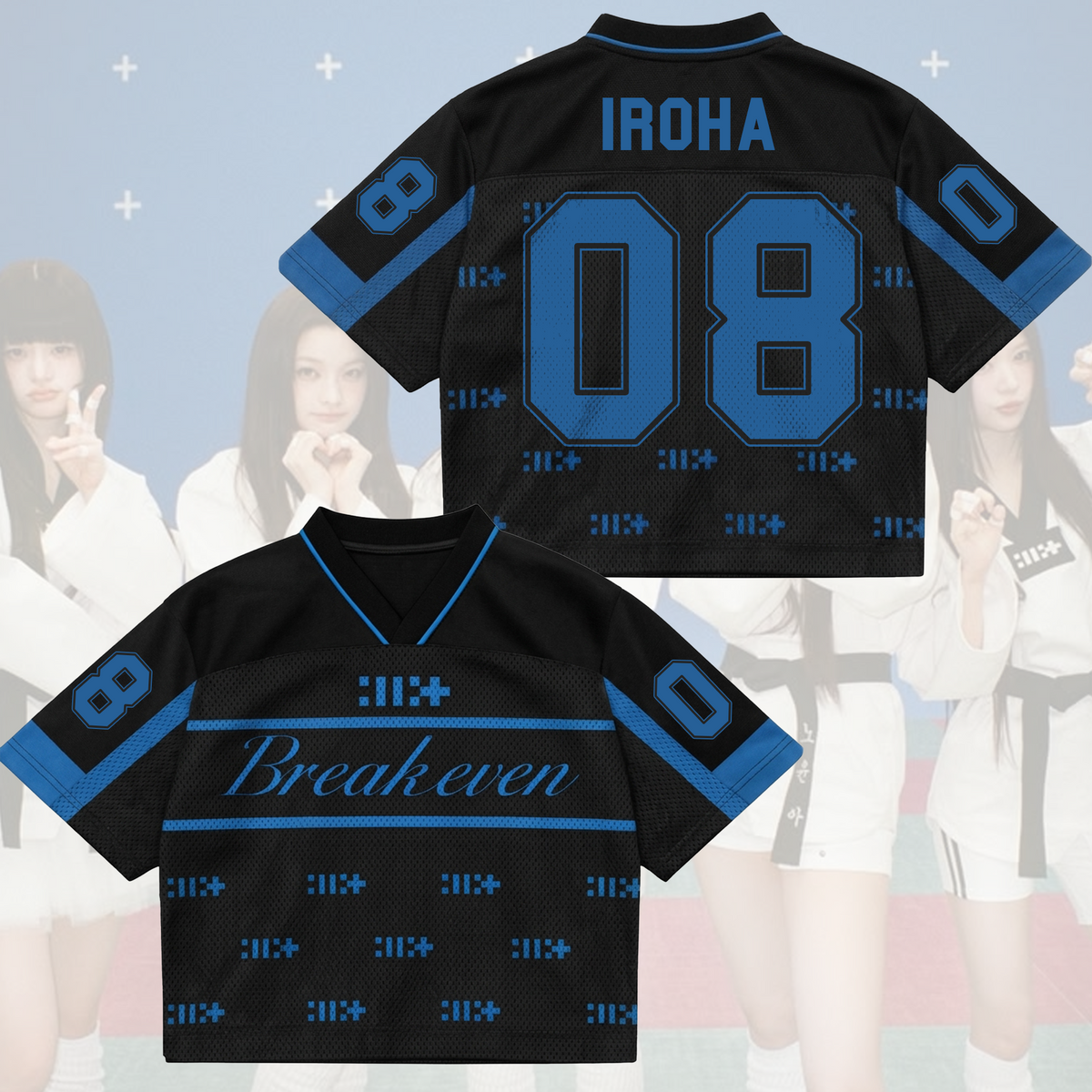 Breakeven Illit Album Sporty Chic Mixed Mesh Jersey Gift For Fans