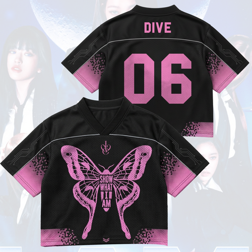 Connection Butterfly Show What I Am IVE World Tour Mixed Mesh Jersey Fan Edition