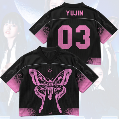 Connection Butterfly Show What I Am IVE World Tour Mixed Mesh Jersey Fan Edition