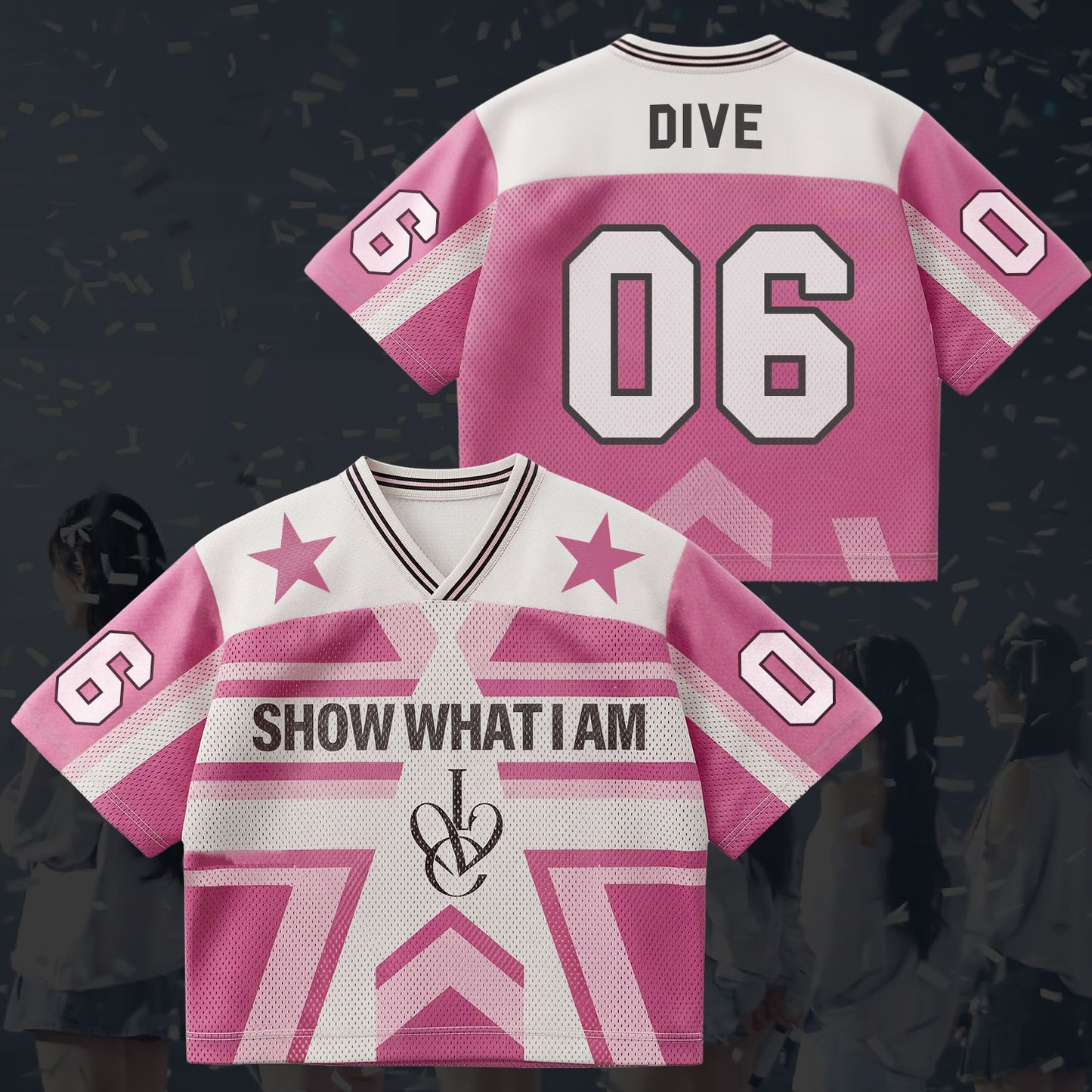 Connection IVE Show What I Am World Tour Mixed Mesh Jersey Fan Edition