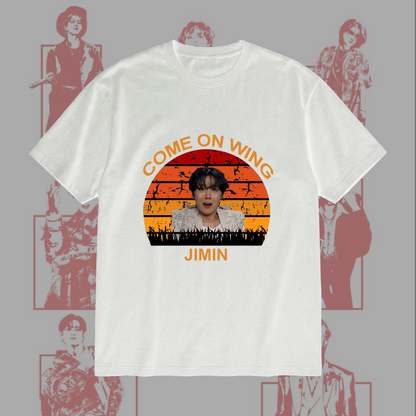 Vintage Bangtan BTS Hot Meme Come On Wing Shirt Gifts For Fan