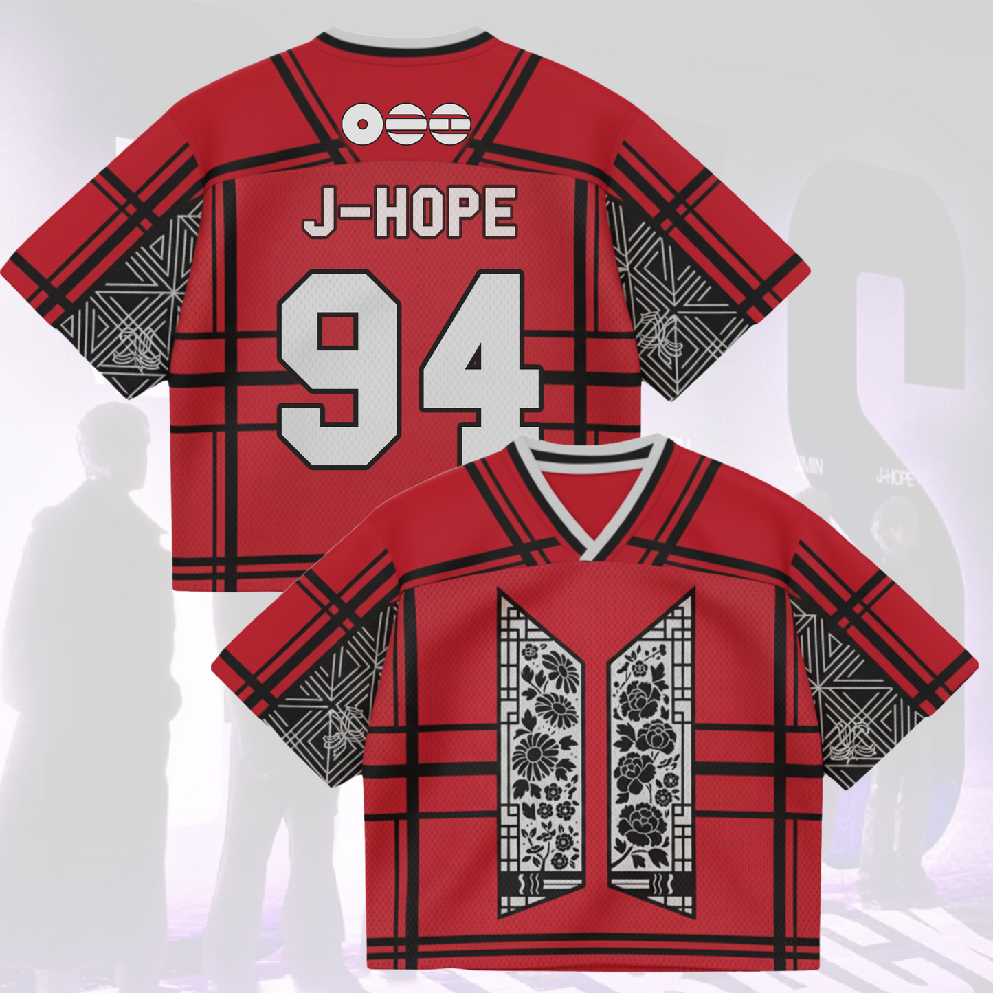 Floral Door BTS World Tour Mixed Mesh Jersey Gifts