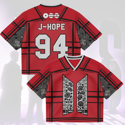 Floral Door BTS World Tour Mixed Mesh Jersey Gifts