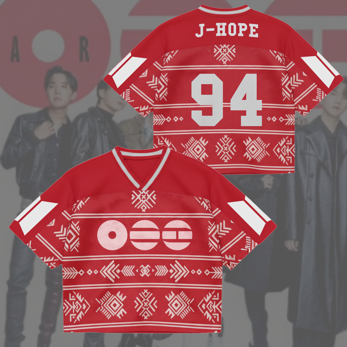 Traditional Arirang World Tour BTS Mixed Mesh Jersey