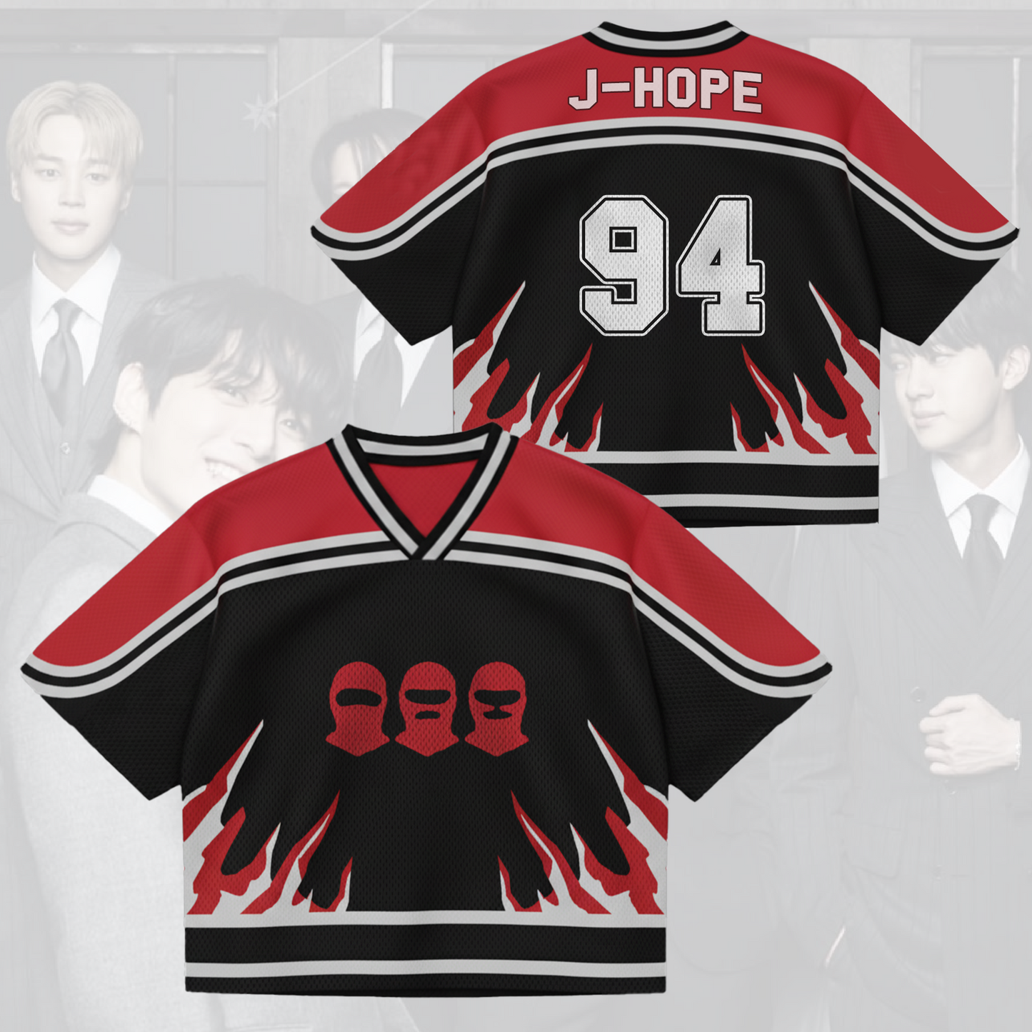 The Outlaw Wings BTS Mixed Mesh Jersey Gift For Fans