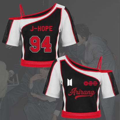 Own the Night Bangtan Lady BTS Arirang World Tour Off Shoulder Mesh