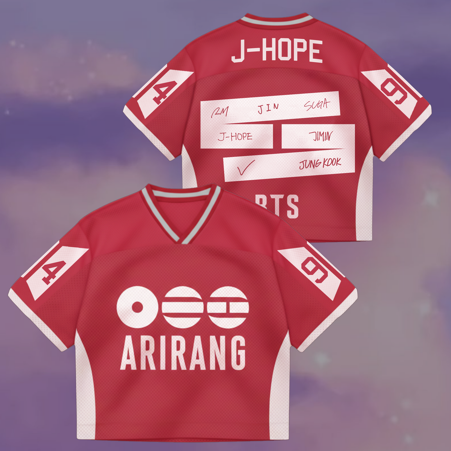 BTS The 5th Album ARIRANG World Tour Mixed Mesh Jersey