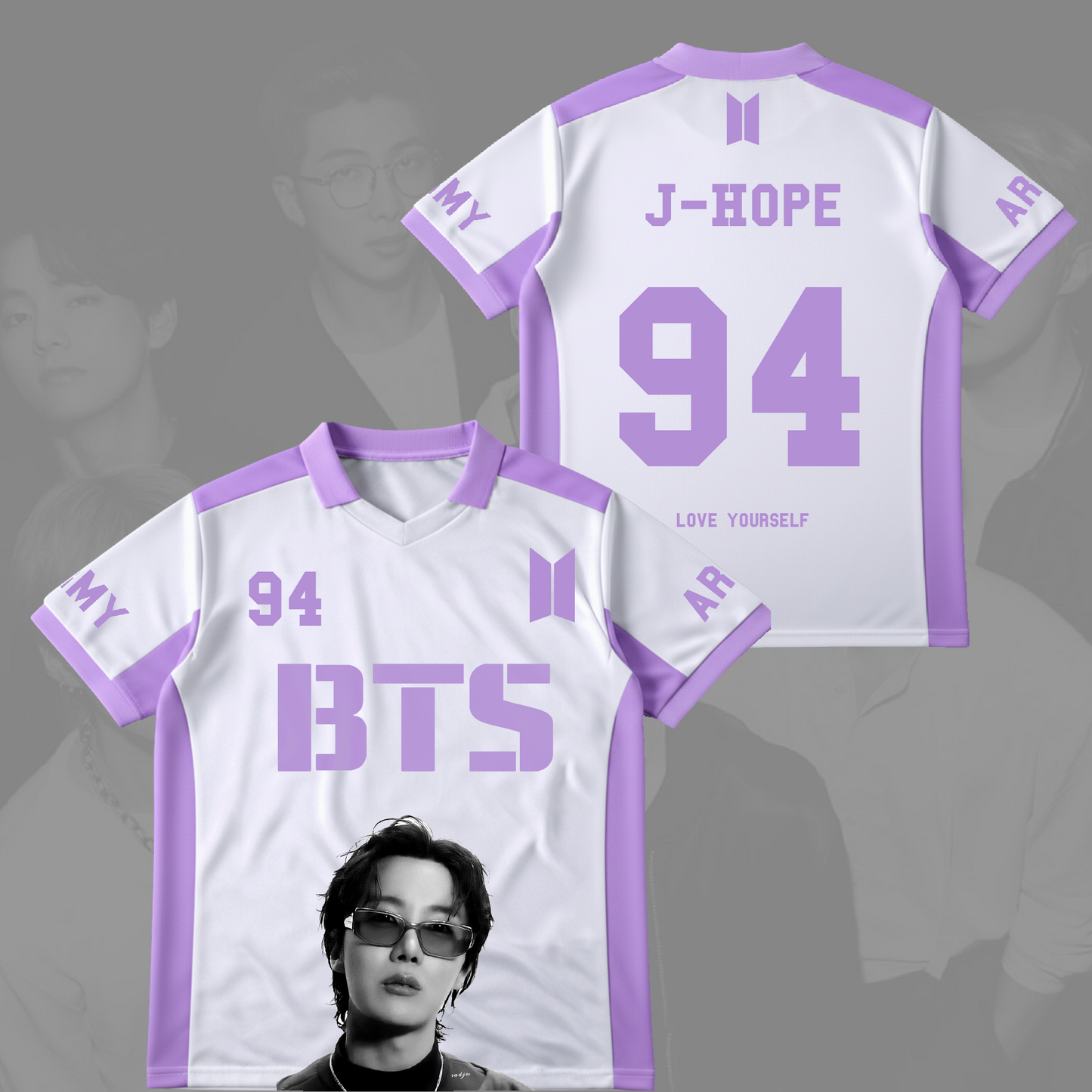 BTS Love Yourself Winged Neck Baseball Shirt