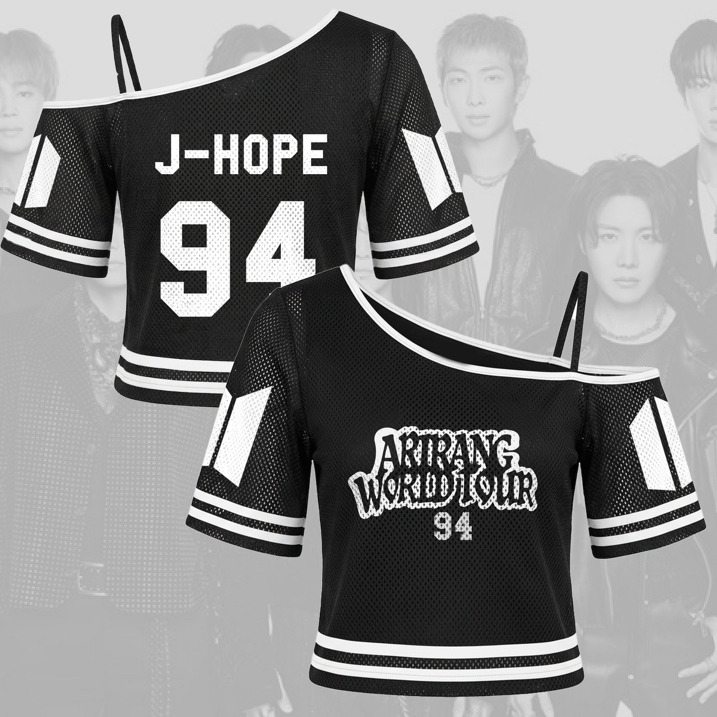 Bangtan Mature Girl Arirang World Tour Off Shoulder Mesh Gift For Army