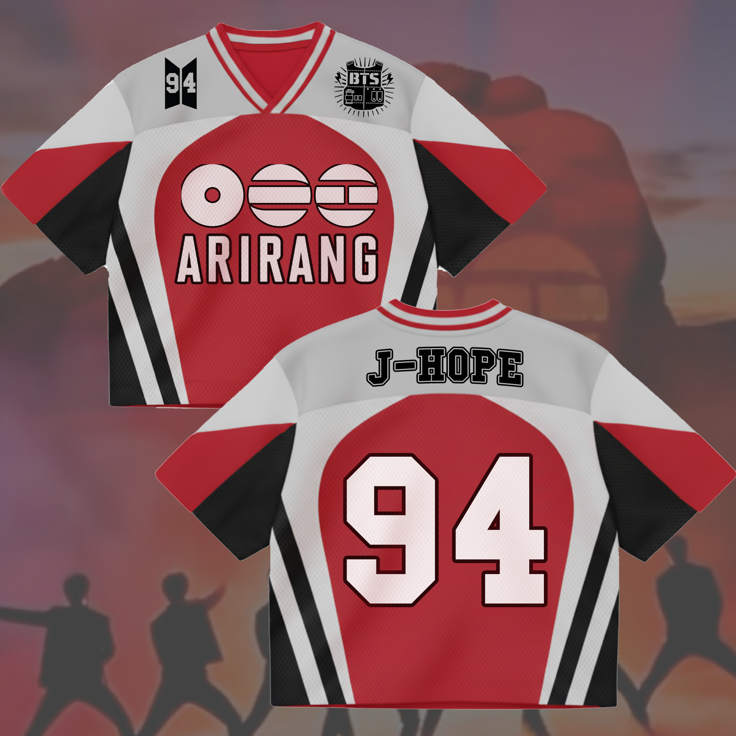 Arirang BTS Album Concert Mixed Mesh Jersey Gifts