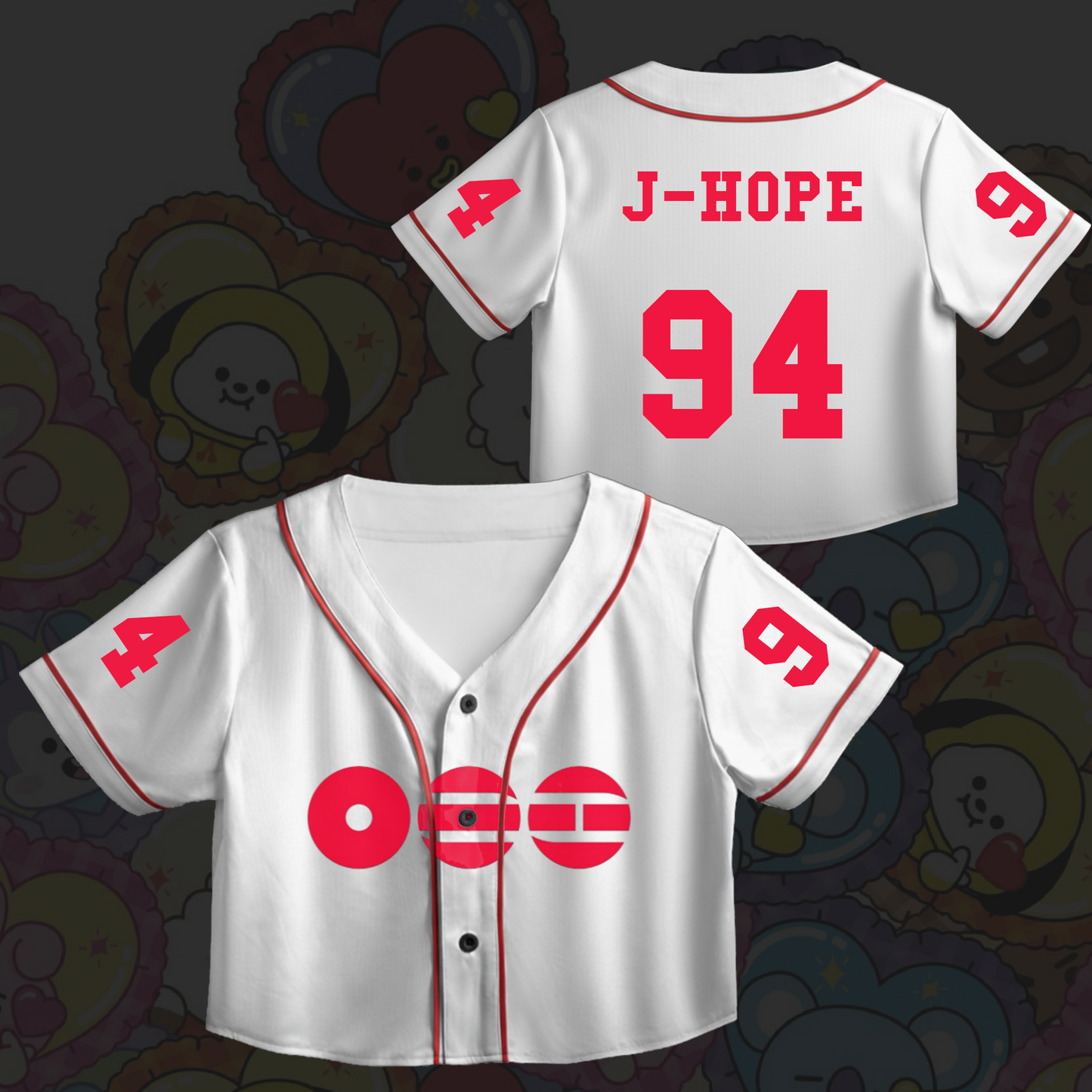 BTS Hanbok Arirang World Tour Croptop Jersey Baseball