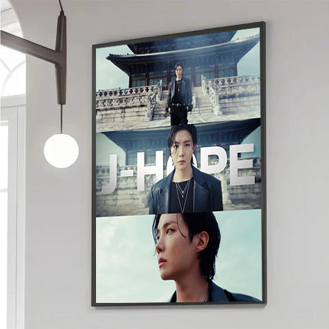 BTS J-Hope Aesthetic Collage Canvas Wall Art, Kpop Poster Decor, J-Hope Room Decor, Gift for BTS ARMY Fans