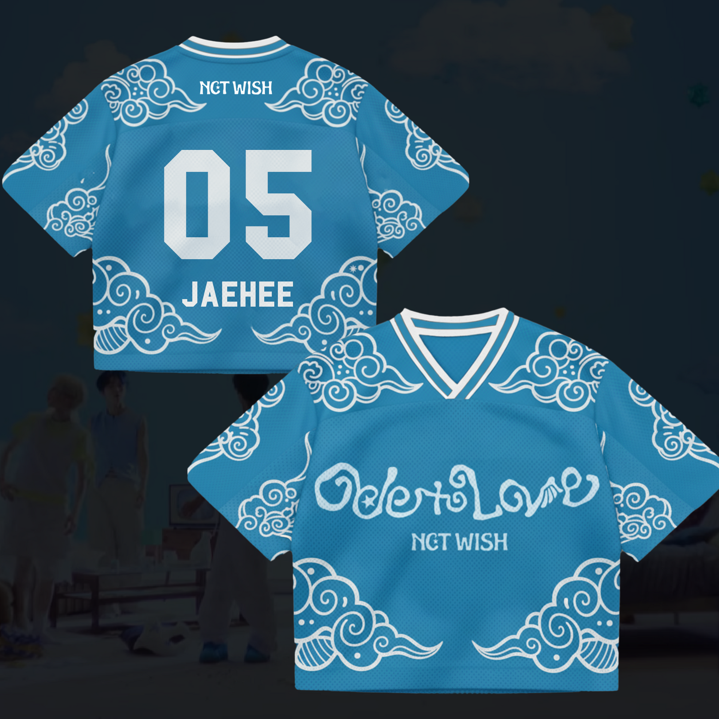 Ode To Love NCT Wish Mixed Mesh Jersey Gifts For Fans