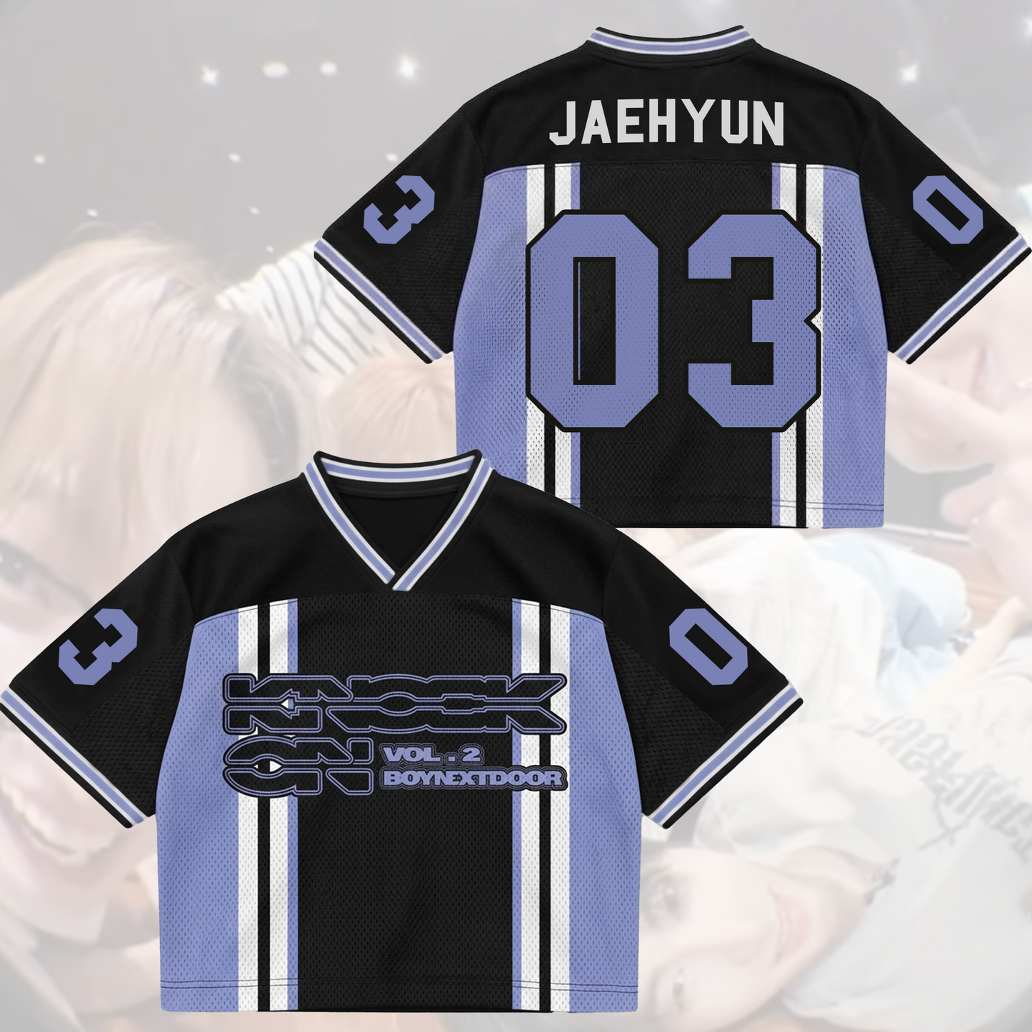 Sporty Boynextdoor Knock On World Tour Album Mix Mesh Jersey Gift For Fans