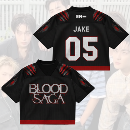 Midnight Story Enhypen Blood Saga  World Tour Mixed Mesh Jersey Gifts For Fans