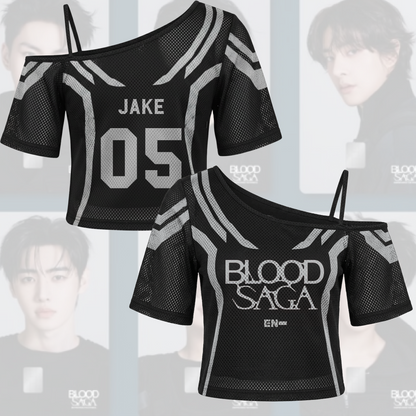 The Fallen Wings Enhypen Blood Saga World Tour Tour Off Shoulder Mesh