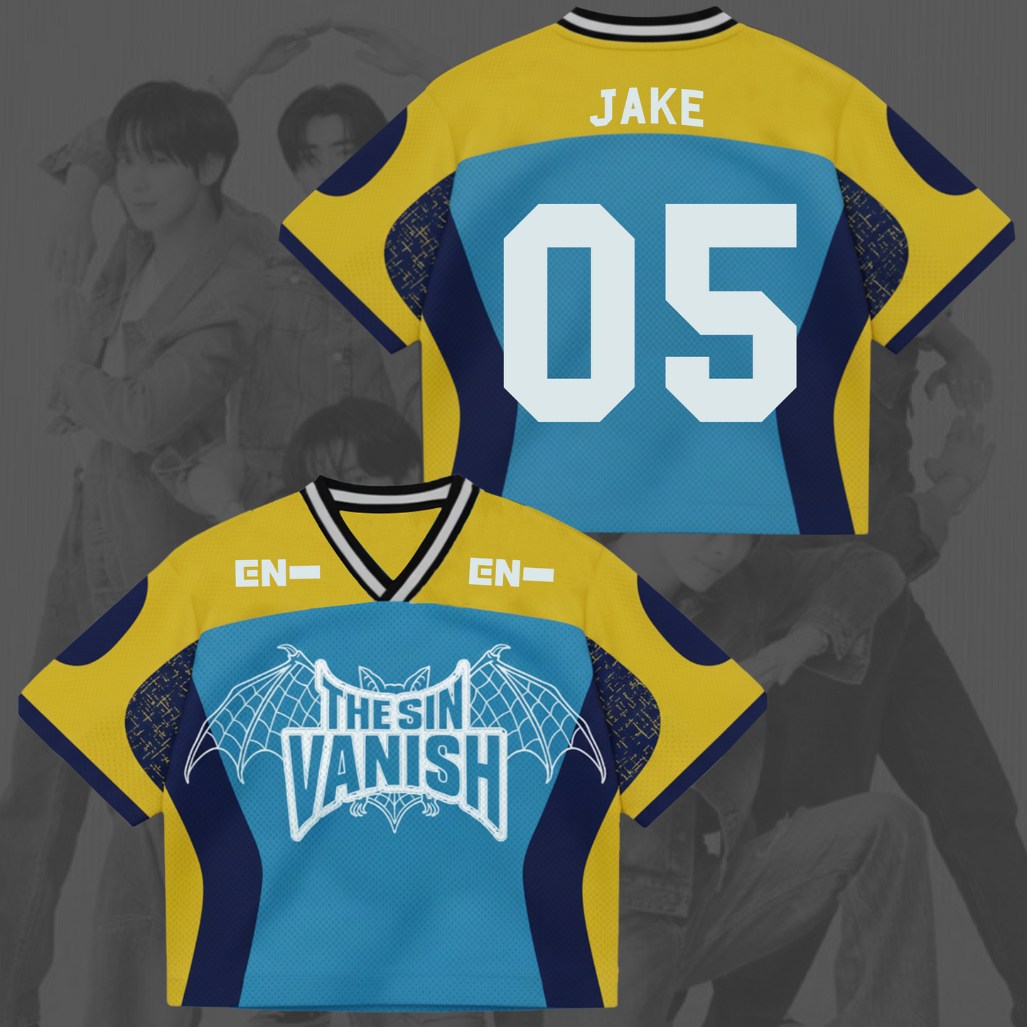 The Sin Vanish AfterLight  Enhypen Mixed Mesh Jersey