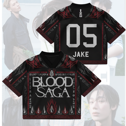 Untold Story Blood Saga Enhypen World Tour Mixed Mesh Jersey