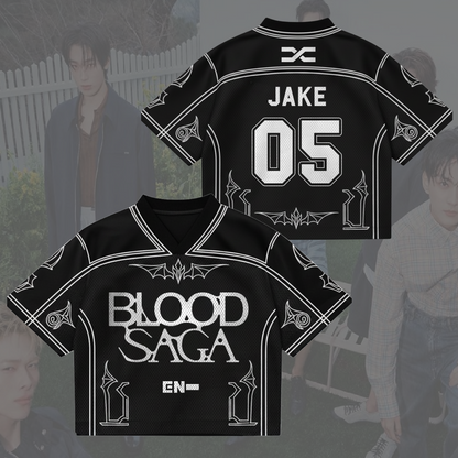 Ladylike Blood Saga Enhypen World Tour Mixed Mesh Jersey Gifts For Fans