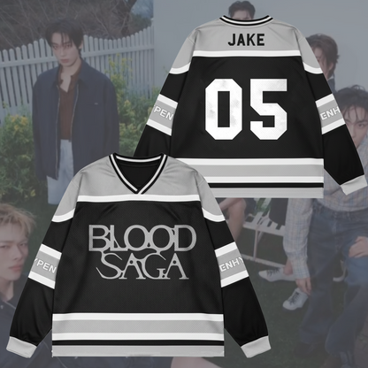 Blood Saga Enhypen World Tour Mesh Splicing Long Sleeve Gift For Fans