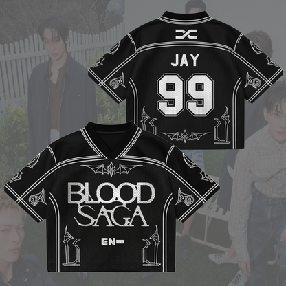 Ladylike Blood Saga Enhypen World Tour Mixed Mesh Jersey Gifts For Fans