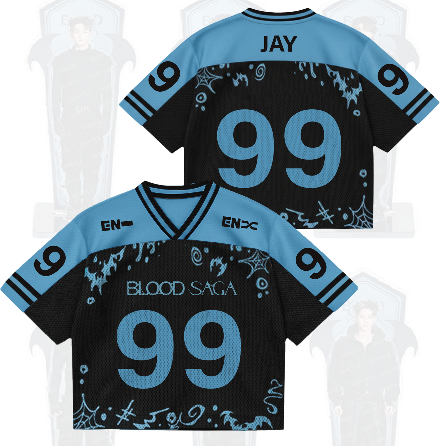 The Sin Vanish Enhypen Blood Saga World Tour Mixed Mesh Jersey