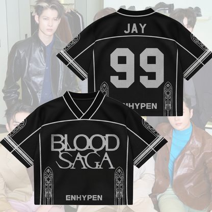 Shadows Of Blood Saga Enhypen World Tour Mixed Mesh Jersey
