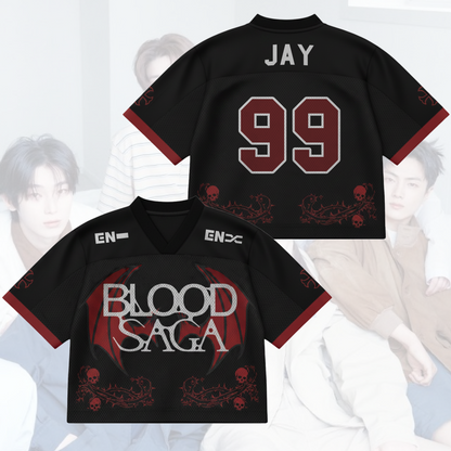 Nightshade Wing Enhypen Blood Saga World Tour Mixed Mesh Jersey