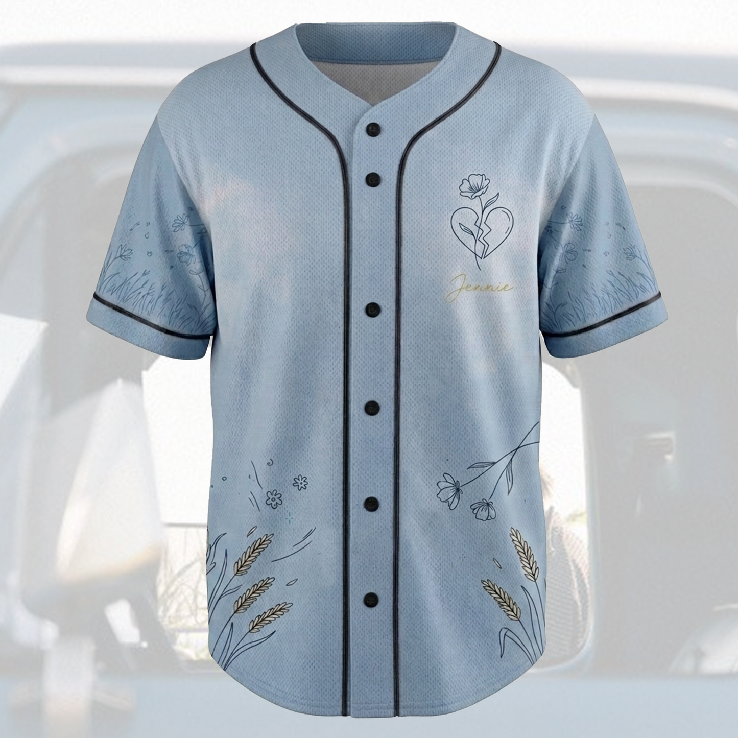 Blackpink Jennie Comeback Less Than A Lover  Baseball Jersey Fan Edition