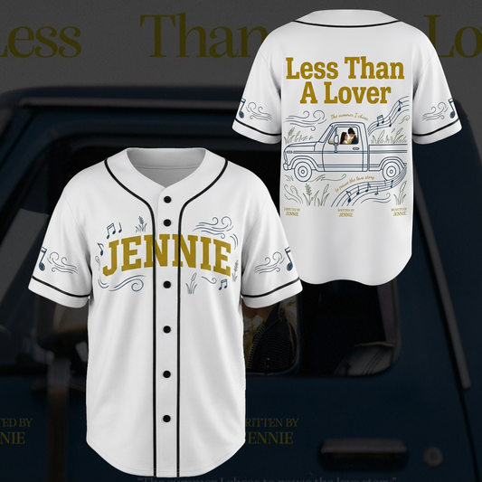 Blackpink Jennie Less Than A Lover Single Baseball Jersey Cute Doodle Outfit Gift For Fans