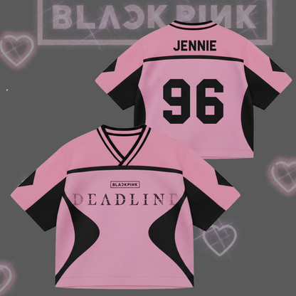 Deadline Album Black Pink Mixed Mesh Jersey Gift For Fans