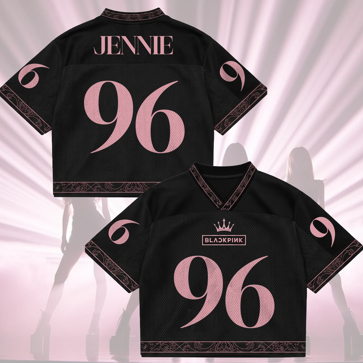 Exclusive Blackpink 10th Anniversary Mixed Mesh Jersey Gift For Fans