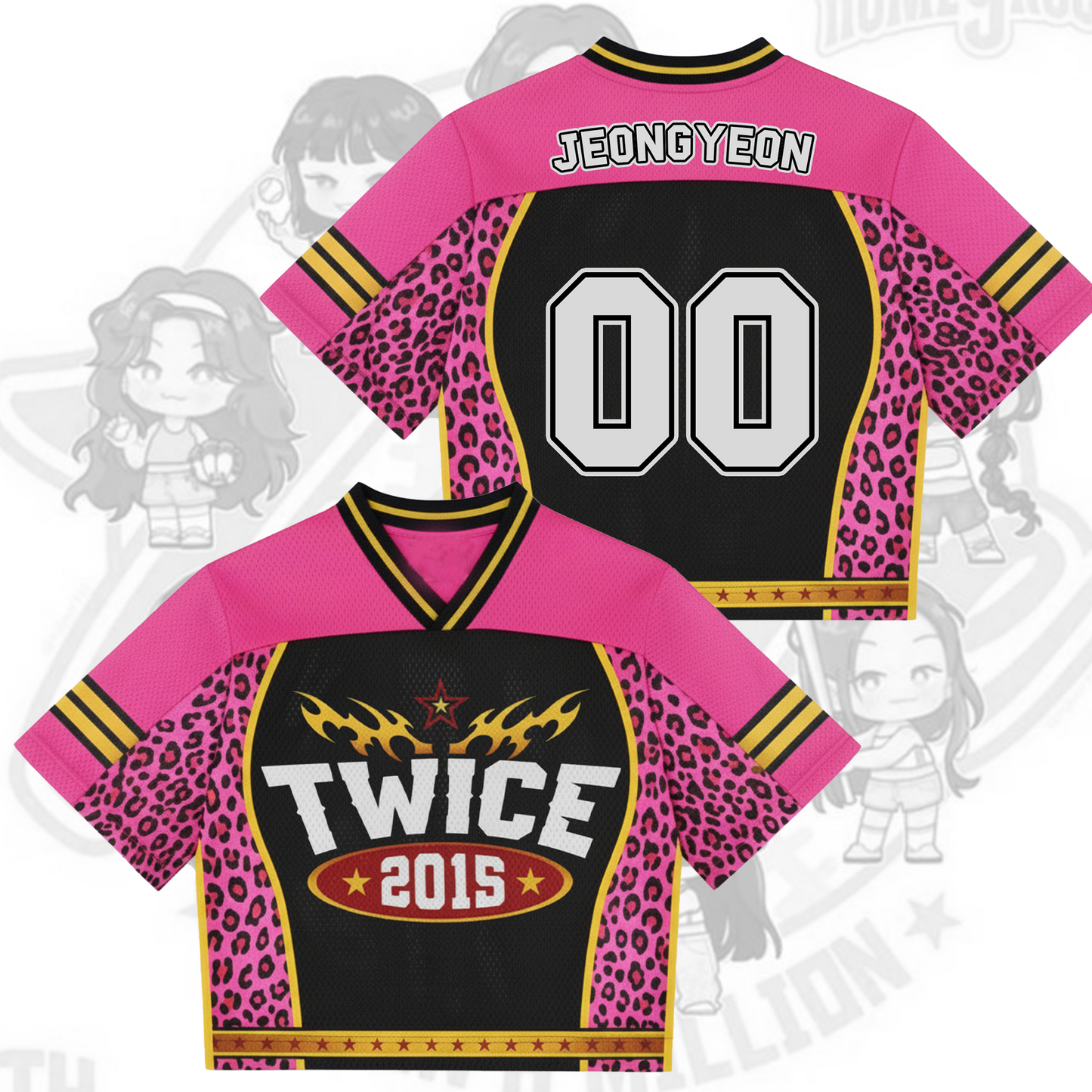 WAVESTEEᵀᴹ Leopard Vibe Mixed Mesh Jersey  Twice Collection