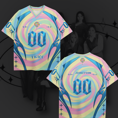 WAVESTEEᵀᴹ Tap Once To Twice 10 Years Anniversary Football Jersey