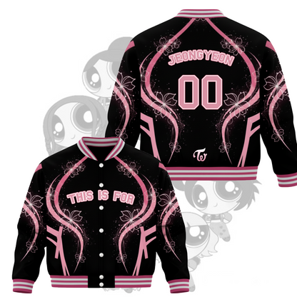 WAVESTEEᵀᴹ Twice Era The Pink Vision This is For Tour Baseball Jacket