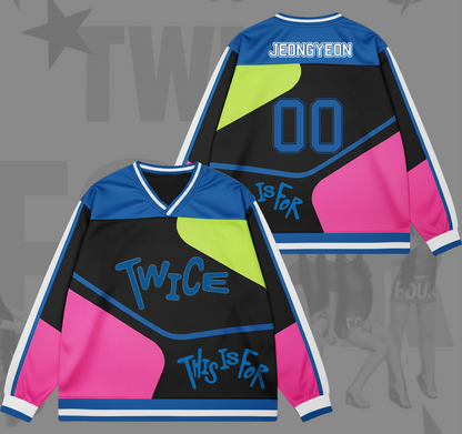 Twice This Is For World Tour Mesh Splicing Long Sleeved