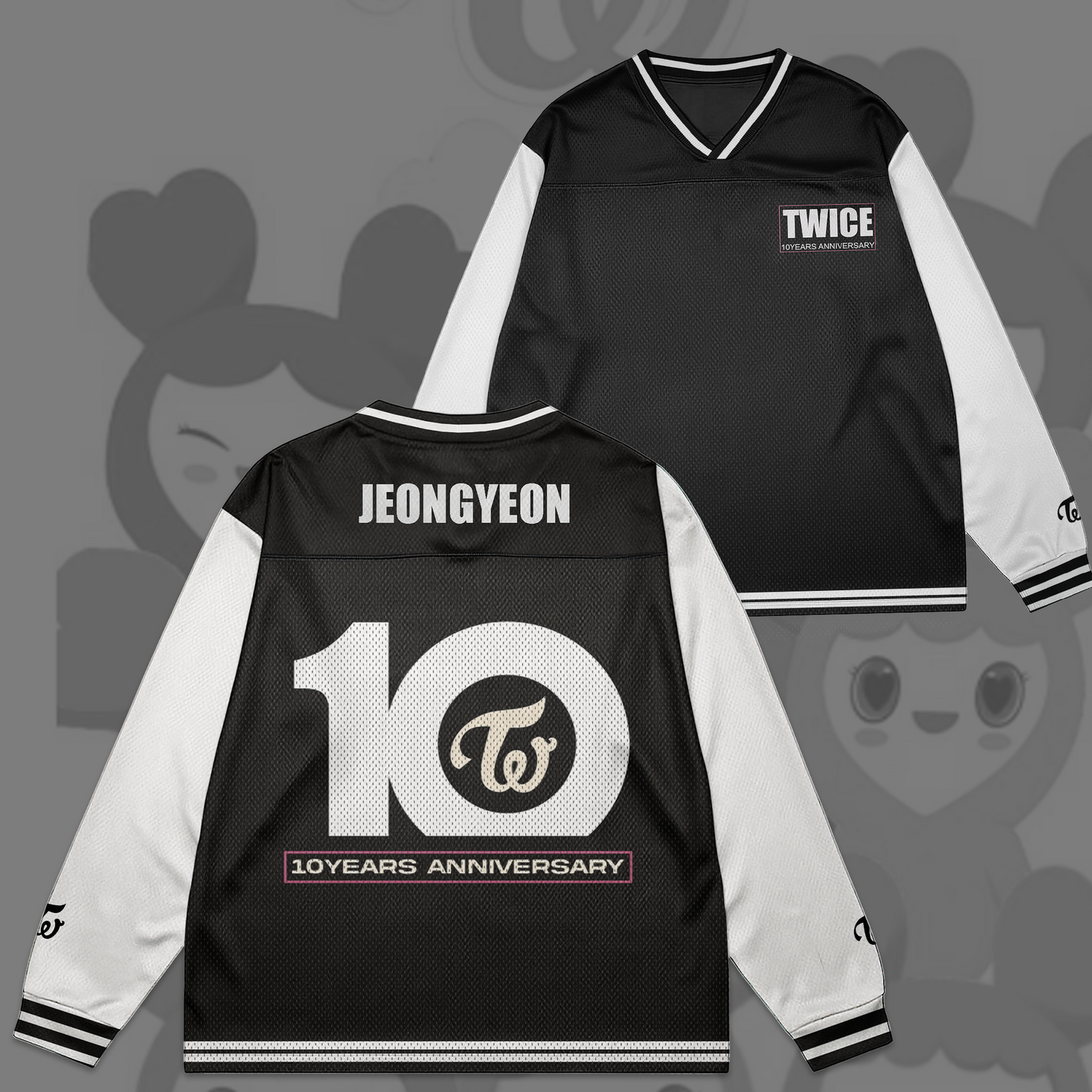 WAVESTEEᵀᴹ 10 Years Anniversary Twice Mesh Splicing Long Sleeved