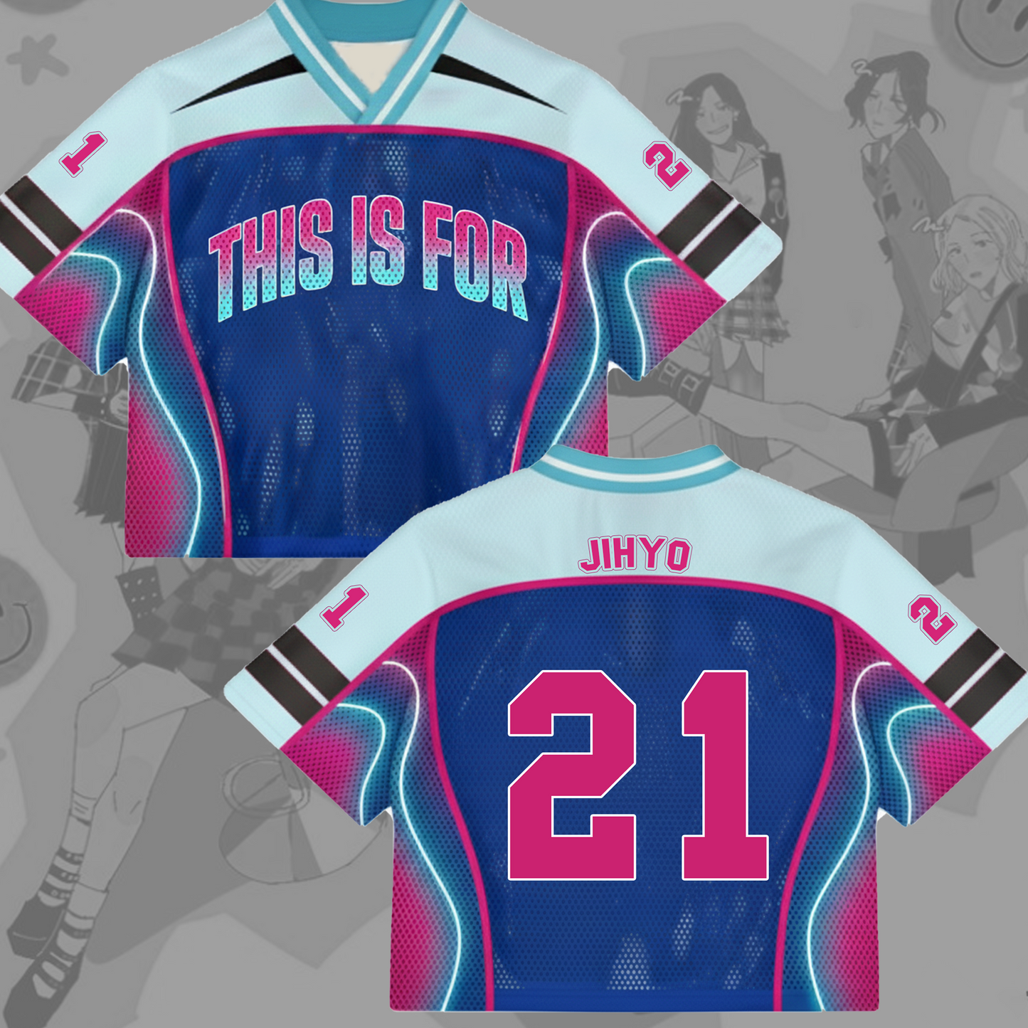 WAVESTEEᵀᴹ The Future Softline Twice This is For Tour Mixed Mesh Jersey